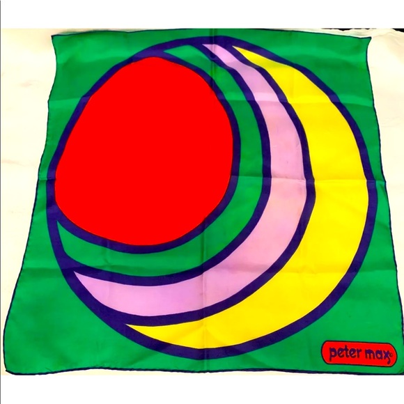 Vintage Accessories - Peter Max Moon Scarf